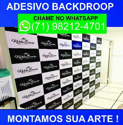 Foto 1 - Adesivo e banner backdroop